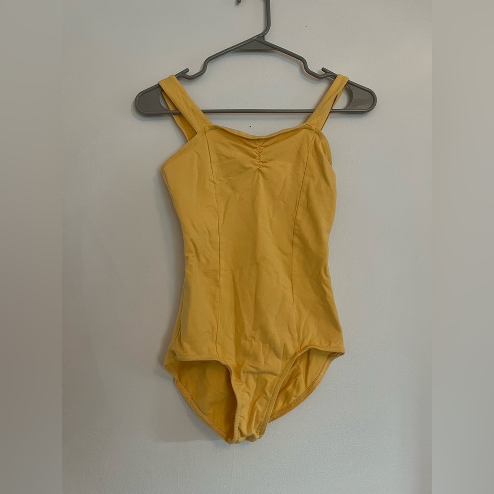 Yellow ballet leotard